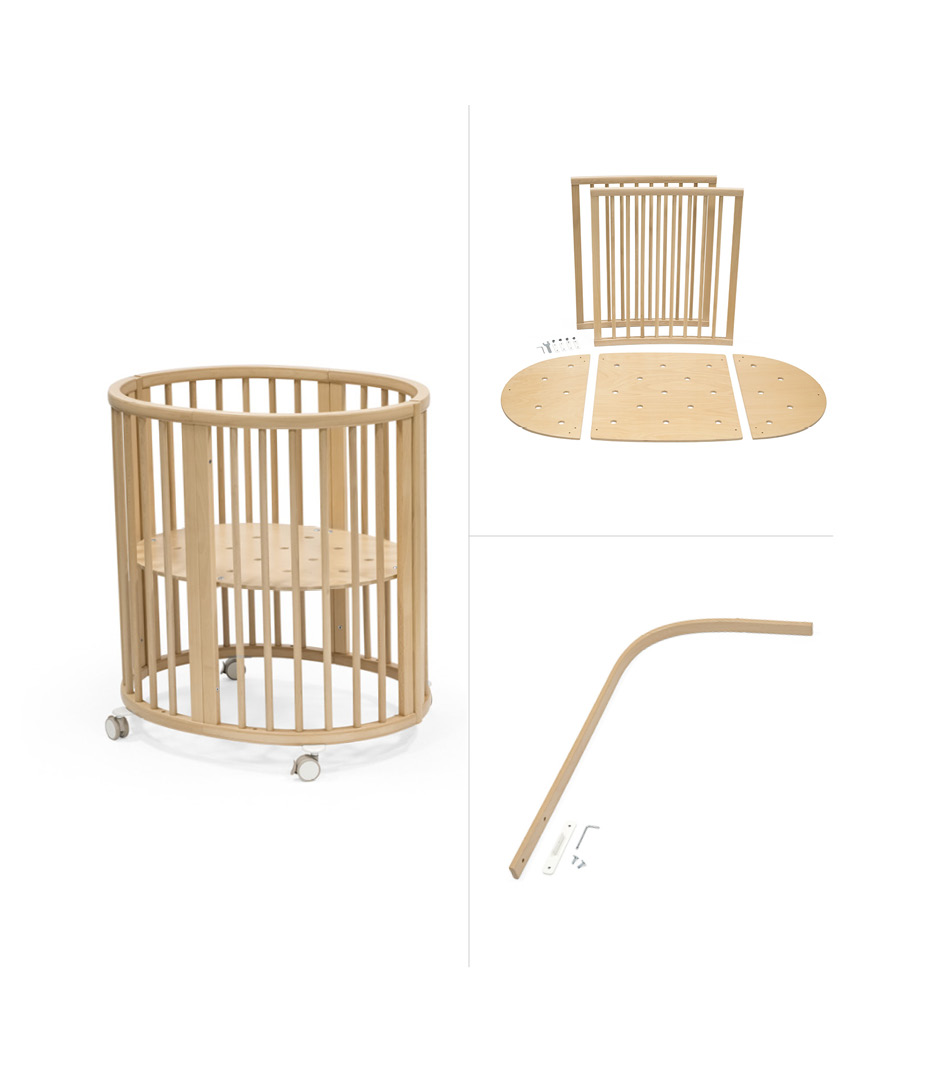 StokkeSleepi Bed Set JP wood